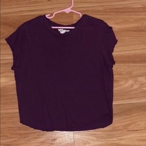 Purple crop tee